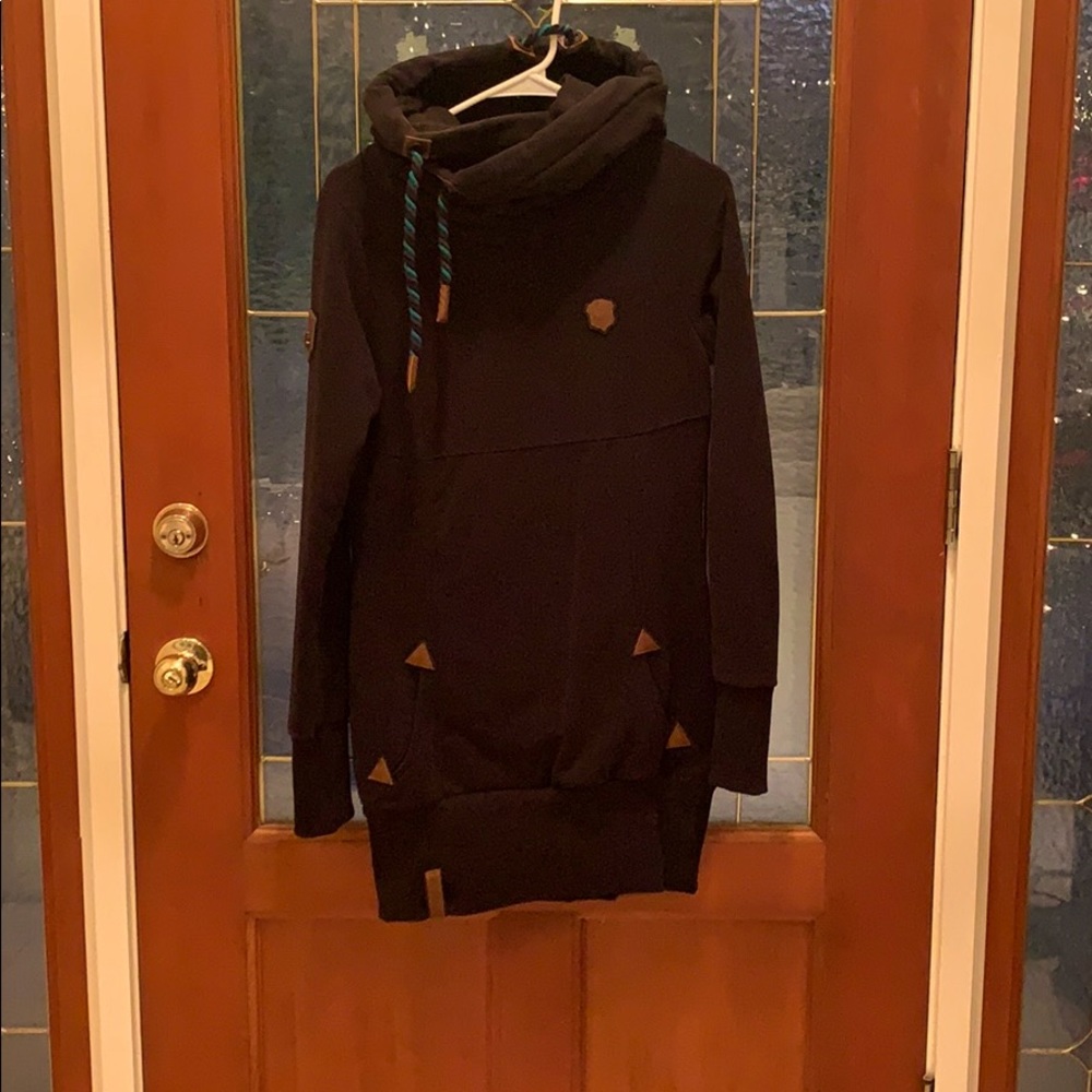 Black sweatshirt dress